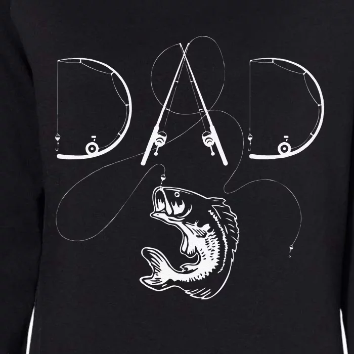 Cute Fisherman Dad Fishing Enthusiast Fish Lover Daddy Father Womens California Wash Sweatshirt