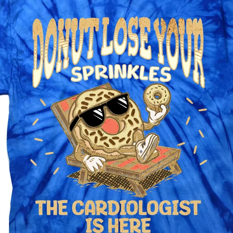 Cardiologist Funny Donut Cardiac Heart Cardiology Doctor Cute Gift Tie-Dye T-Shirt