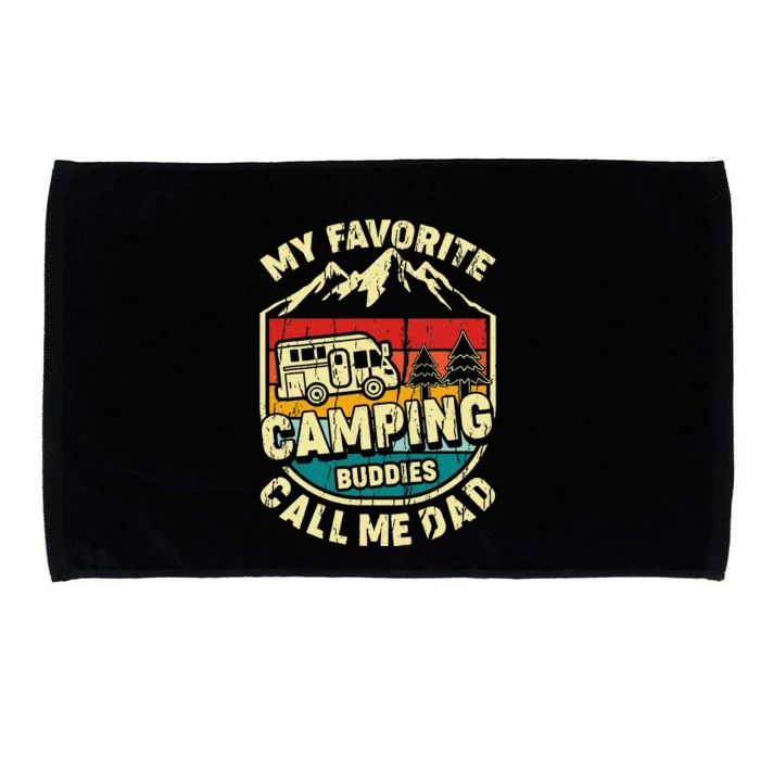 Camping for Dad Funny Vintage Camping Microfiber Hand Towel