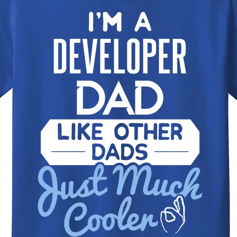 Cool Fathers Day Design Developer Dad Cute Gift Kids T-Shirt