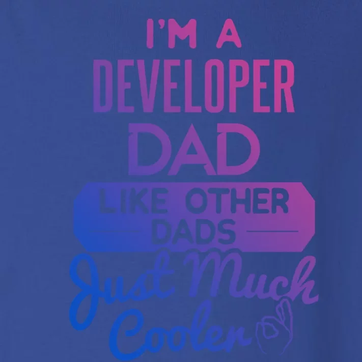 Cool Fathers Day Design Developer Dad Gift Toddler Long Sleeve Shirt