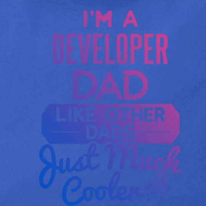 Cool Fathers Day Design Developer Dad Gift Zip Tote Bag