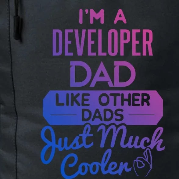 Cool Fathers Day Design Developer Dad Gift Daily Commute Backpack