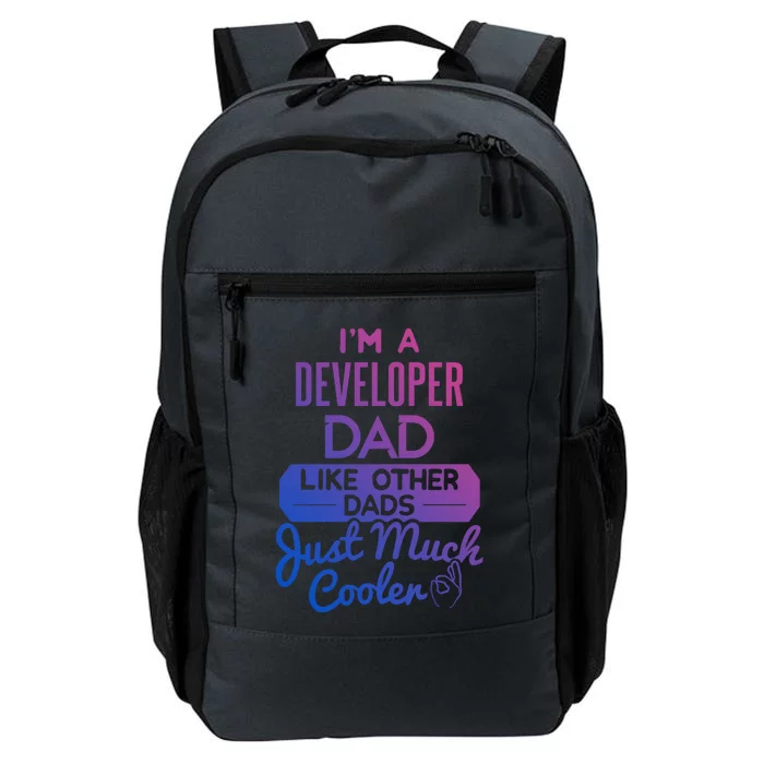 Cool Fathers Day Design Developer Dad Gift Daily Commute Backpack