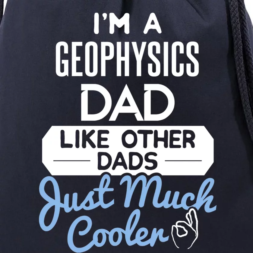 Cool Fathers Day Design Geophysics Dad Gift Drawstring Bag