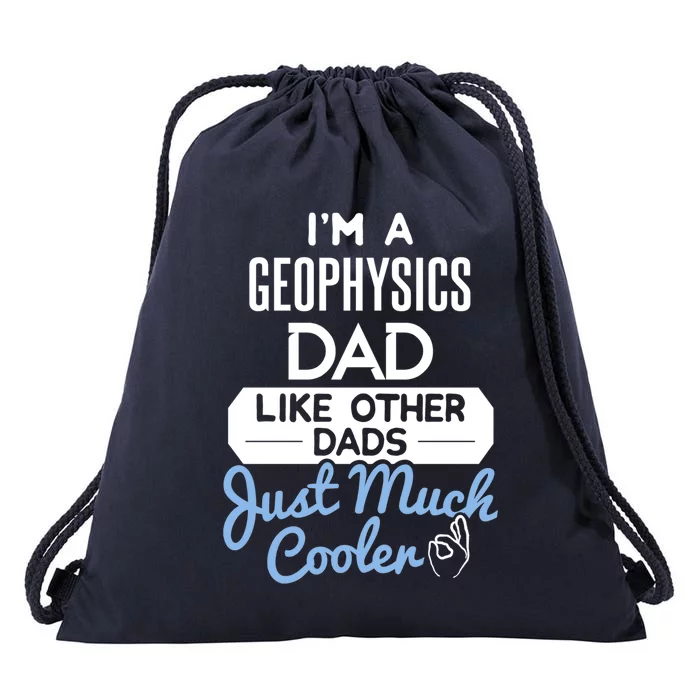 Cool Fathers Day Design Geophysics Dad Gift Drawstring Bag