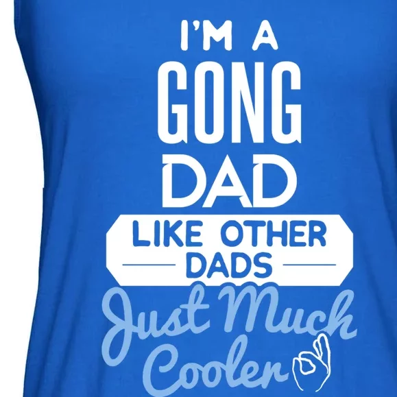 Cool Fathers Day Design Gong Dad Cute Gift Ladies Essential Flowy Tank