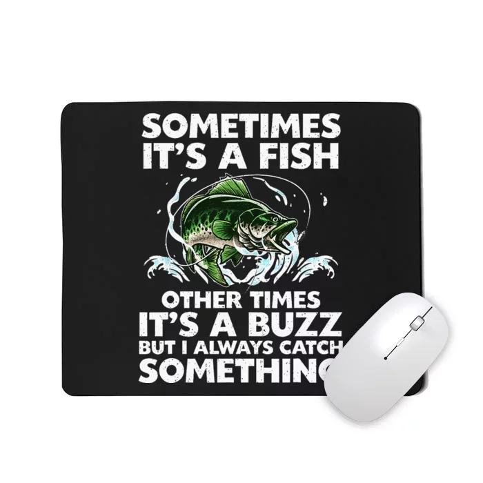 Cool Fishing Design For Men Women Fishing Rod Fish Fisherman Mousepad