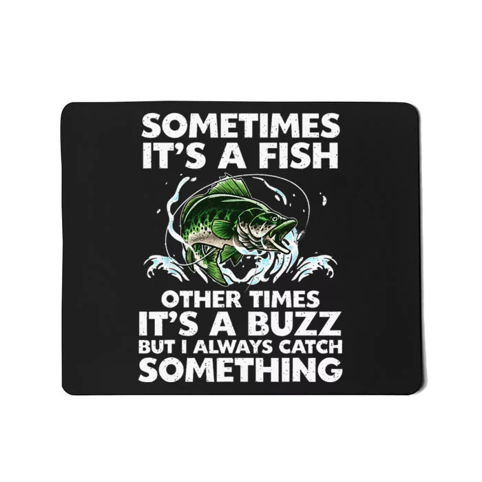 Cool Fishing Design For Men Women Fishing Rod Fish Fisherman Mousepad