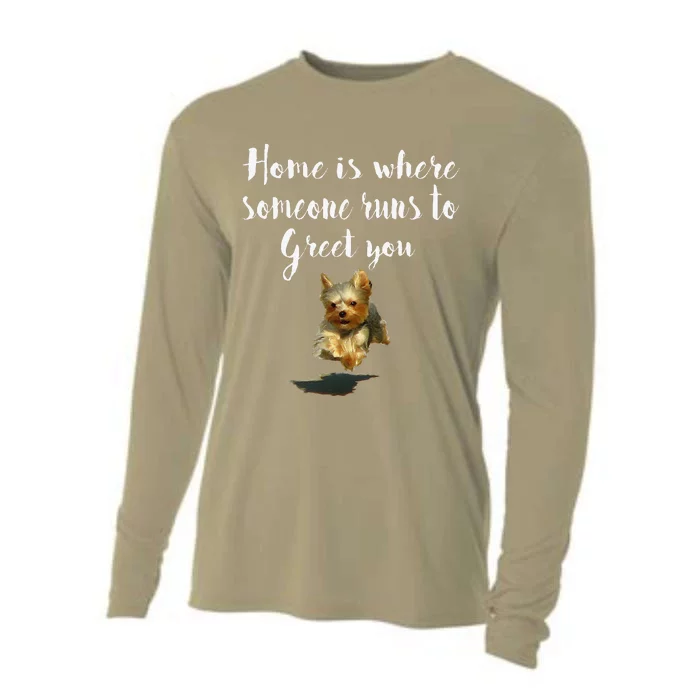 Cute Funny Dog Quote Yorkie For Women Cooling Performance Long Sleeve Crew