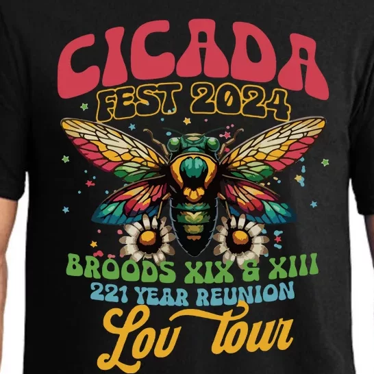 Cicada Funny Double Brood Cicada 2024 Concert Band Pajama Set