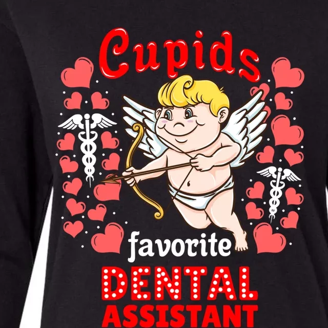 Cupids Favorite Dental Assistant Valentines Day Gift Womens Cotton Relaxed Long Sleeve T-Shirt