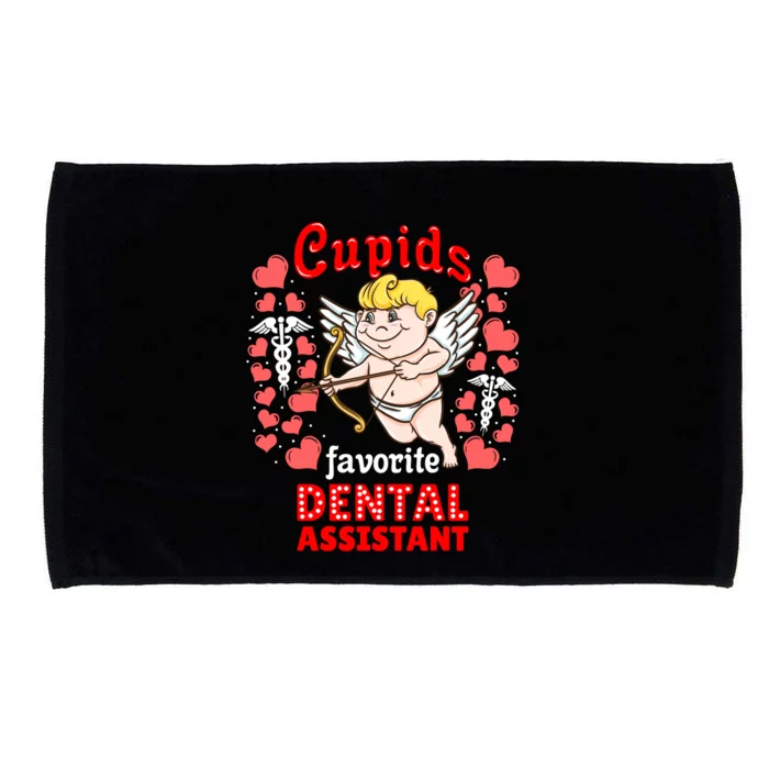 Cupids Favorite Dental Assistant Valentines Day Gift Microfiber Hand Towel