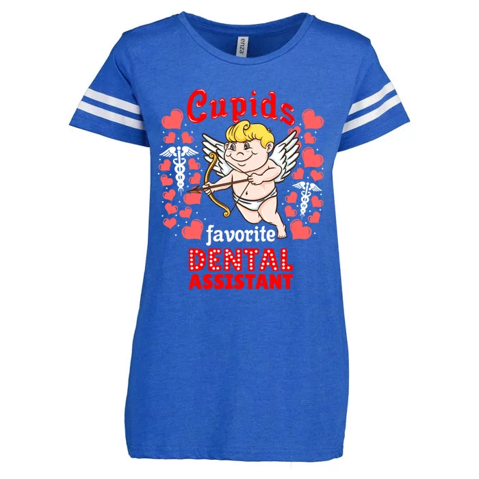 Cupids Favorite Dental Assistant Valentines Day Gift Enza Ladies Jersey Football T-Shirt