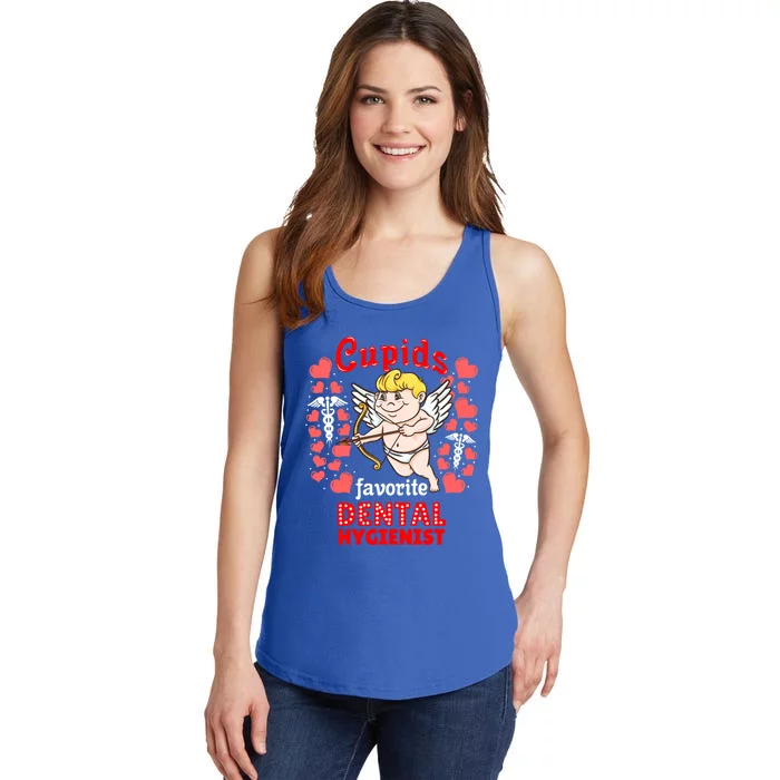 Cupids Favorite Dental Hygienist Valentines Day Cute Gift Ladies Essential Tank