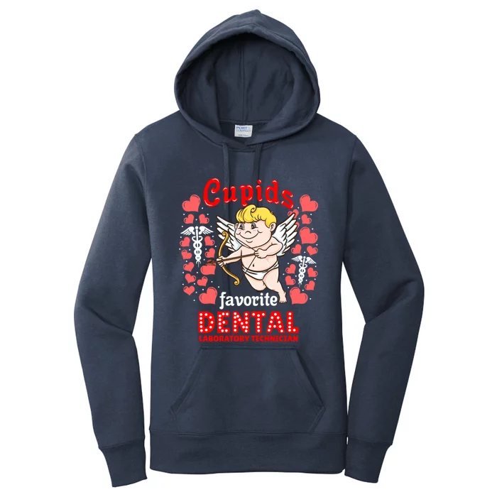 Cupids Favorite Dental Laboratory Technician Valentines Day Gift Women's Pullover Hoodie