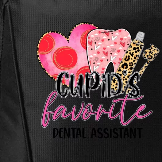 Cupid's Favorite Dental Assistant Dentist Valentines Day Gift City Backpack