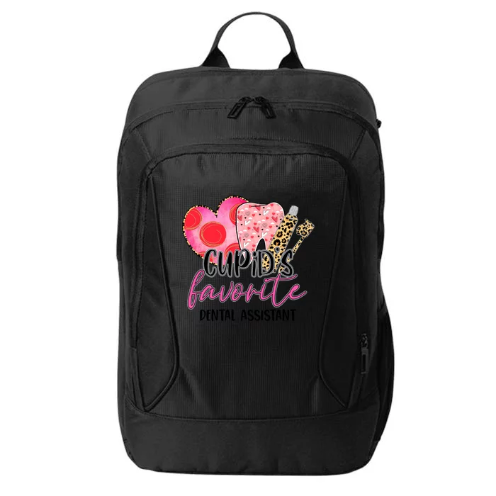 Cupid's Favorite Dental Assistant Dentist Valentines Day Gift City Backpack