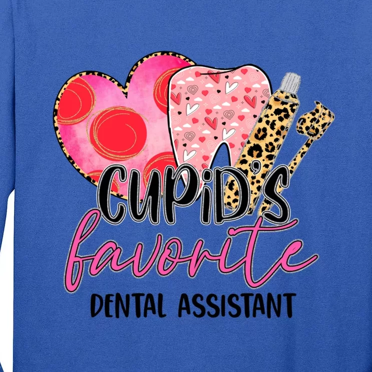 Cupid's Favorite Dental Assistant Dentist Valentines Day Gift Tall Long Sleeve T-Shirt