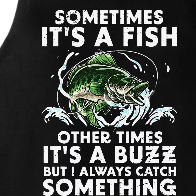 Cool Fishing Design For  Fishing Rod Fish Fisherman Ladies Tri-Blend Wicking Tank