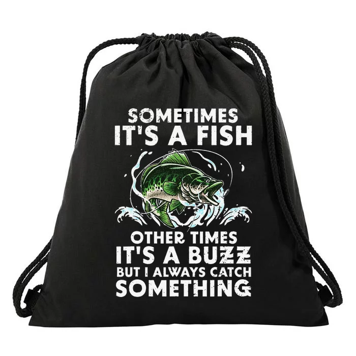 Cool Fishing Design For  Fishing Rod Fish Fisherman Drawstring Bag