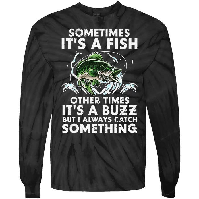 Cool Fishing Design For  Fishing Rod Fish Fisherman Tie-Dye Long Sleeve Shirt