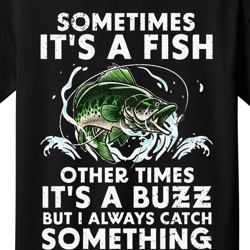 Cool Fishing Design For  Fishing Rod Fish Fisherman Kids T-Shirt