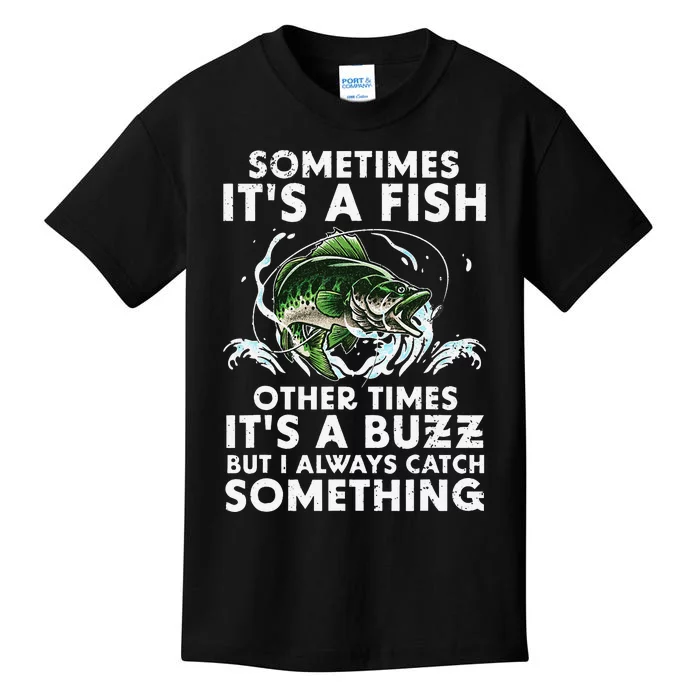 Cool Fishing Design For  Fishing Rod Fish Fisherman Kids T-Shirt