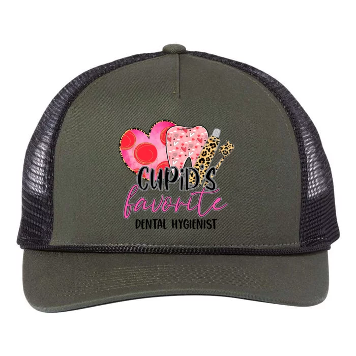 Cupid's Favorite Dental Hygients Dentist Valentines Day Funny Gift Retro Rope Trucker Hat Cap