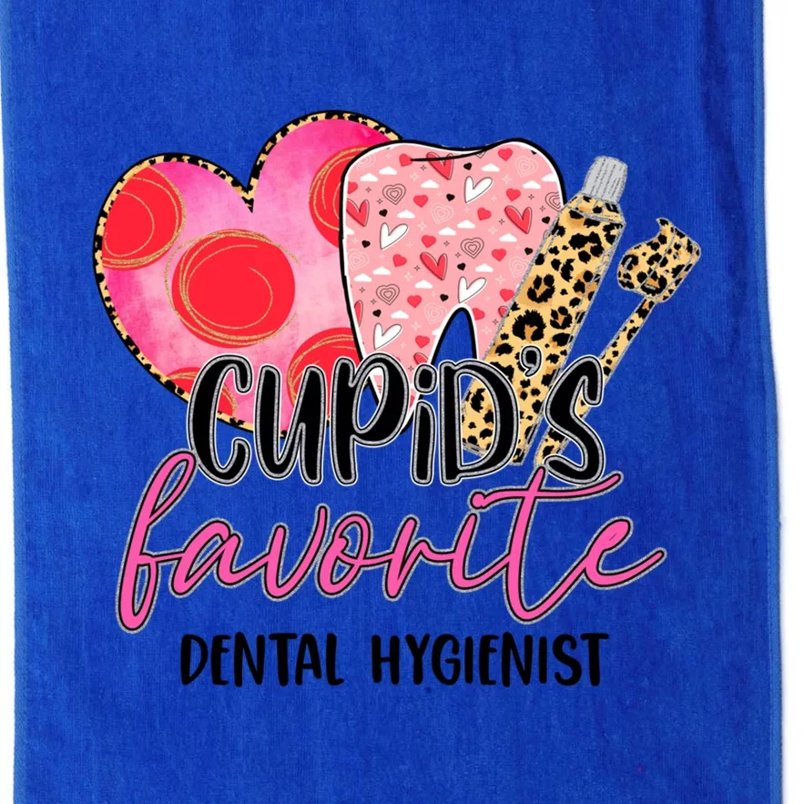 Cupid's Favorite Dental Hygients Dentist Valentines Day Funny Gift Platinum Collection Golf Towel