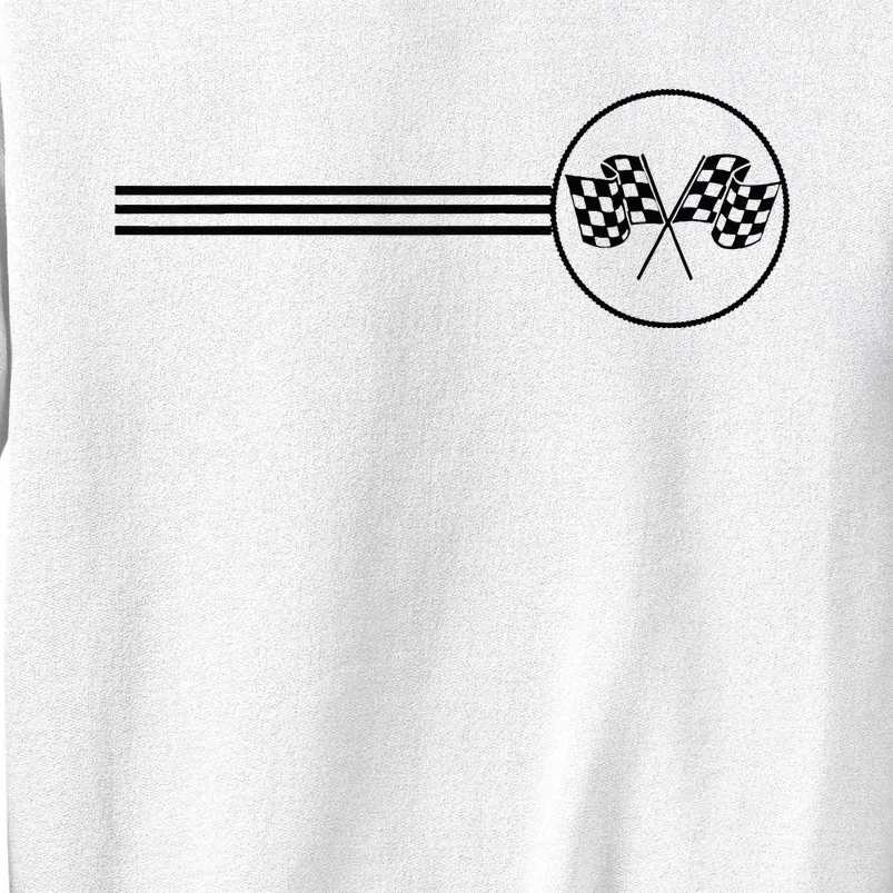 Checker Flag Dirt Track Racing Checkered Flag Racing Rally Sweatshirt