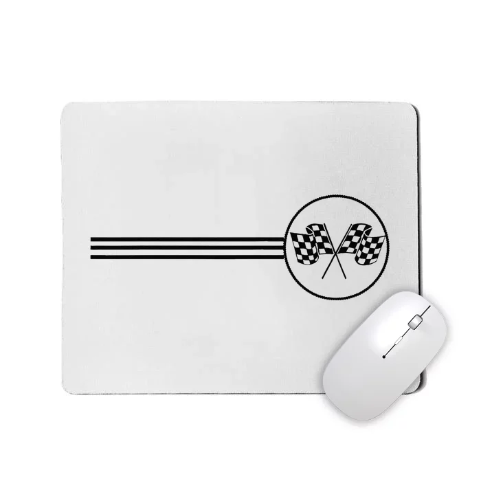 Checker Flag Dirt Track Racing Checkered Flag Racing Rally Mousepad