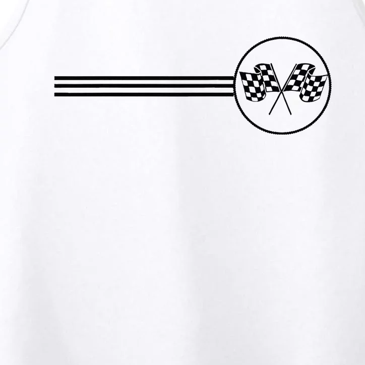 Checker Flag Dirt Track Racing Checkered Flag Racing Rally Performance Tank