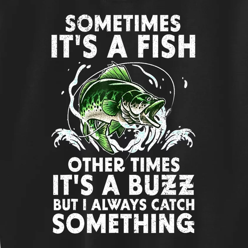 Cool Fishing Design For Fisher Fishing Rod Fish Fisherman Gift Kids Sweatshirt