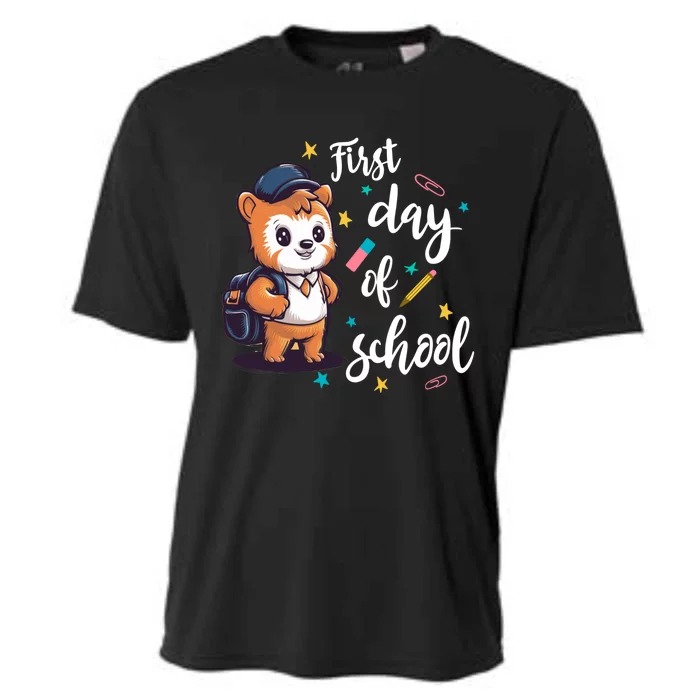 Colorful First Day Of School Learning Cooling Performance Crew T-Shirt