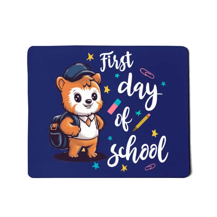 Colorful First Day Of School Learning Mousepad