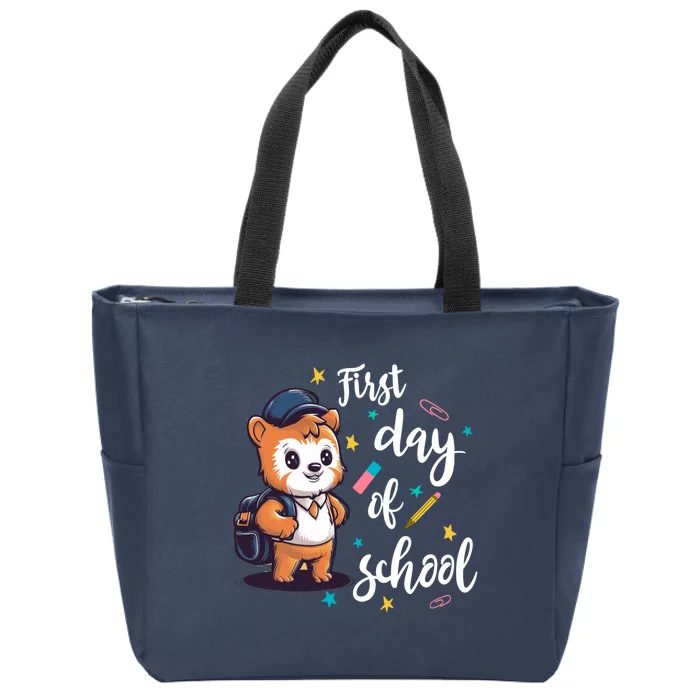 Colorful First Day Of School Learning Zip Tote Bag