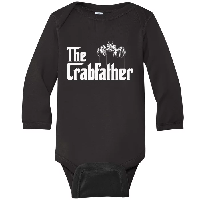 Crab Fishing Dad The Crabfather Baby Long Sleeve Bodysuit