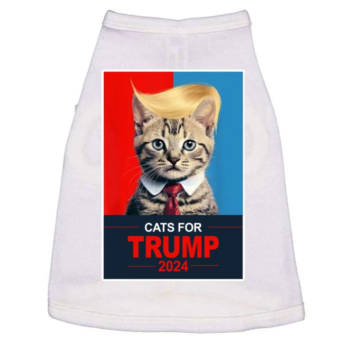 Cats For Donald Trump 2024 Election Doggie Tank