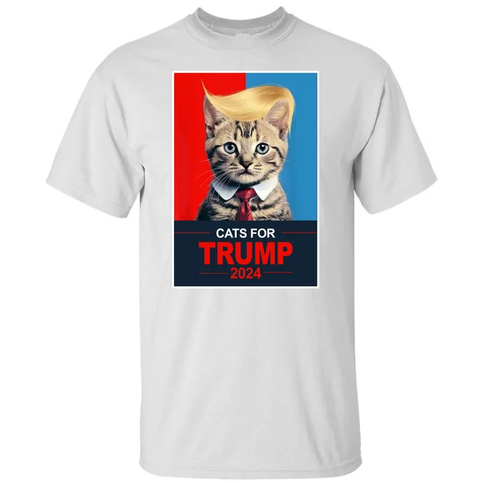 Cats For Donald Trump 2024 Election Tall T-Shirt