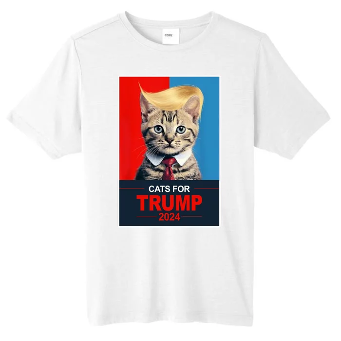 Cats For Donald Trump 2024 Election ChromaSoft Performance T-Shirt