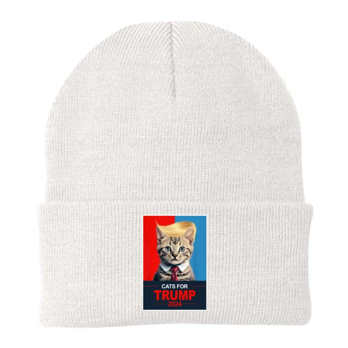 Cats For Donald Trump 2024 Election Knit Cap Winter Beanie