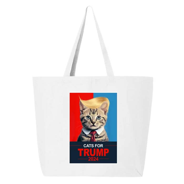 Cats For Donald Trump 2024 Election 25L Jumbo Tote