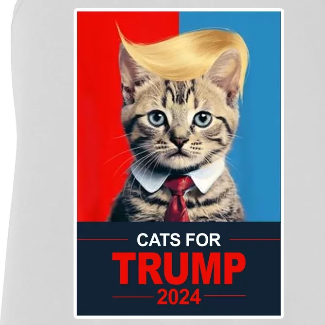 Cats For Donald Trump 2024 Election Women's Racerback Tank