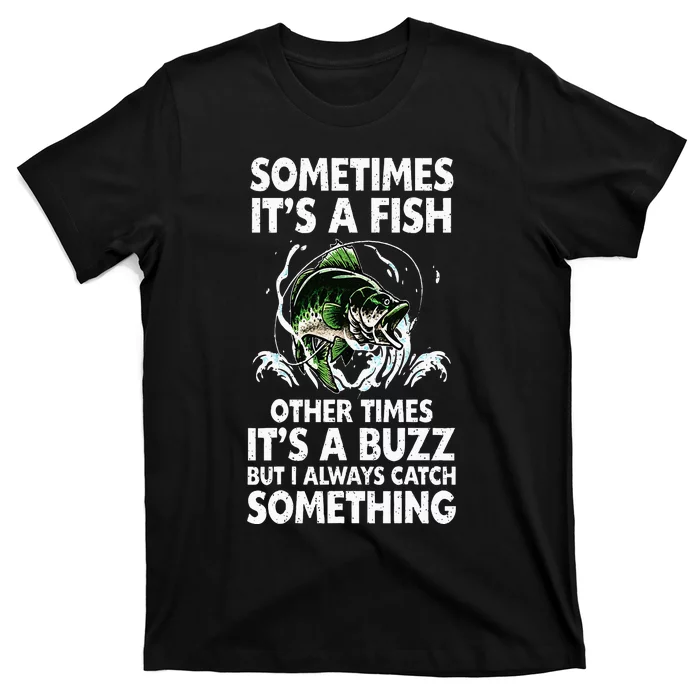 Cool Fishing Design For Men Women Fishing Rod Fish Fisherman T-Shirt