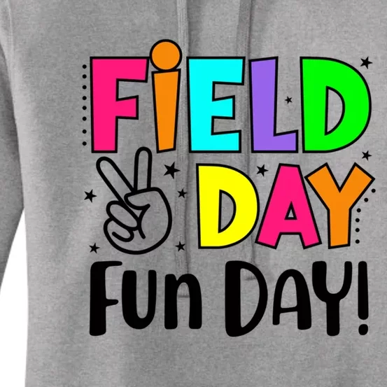 Cute Field Day Fun Day For Teacher Field Day 2024 Cool Gift Women's Pullover Hoodie