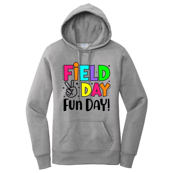 Cute Field Day Fun Day For Teacher Field Day 2024 Cool Gift Women's Pullover Hoodie