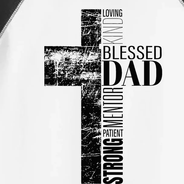 Christian Fathers Day Gifts Religious Blessed Dad Cross Toddler Fine Jersey T-Shirt