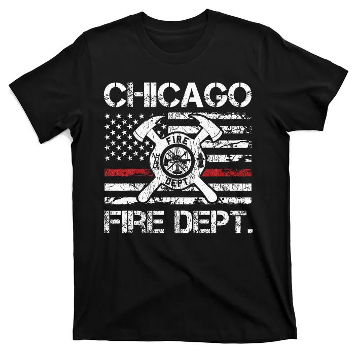 Custom Fire Department Thin Red Line Flag Personalize City Or State T-Shirt