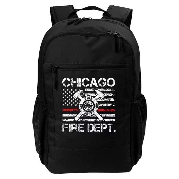 Custom Fire Department Thin Red Line Flag Personalize City Or State Daily Commute Backpack